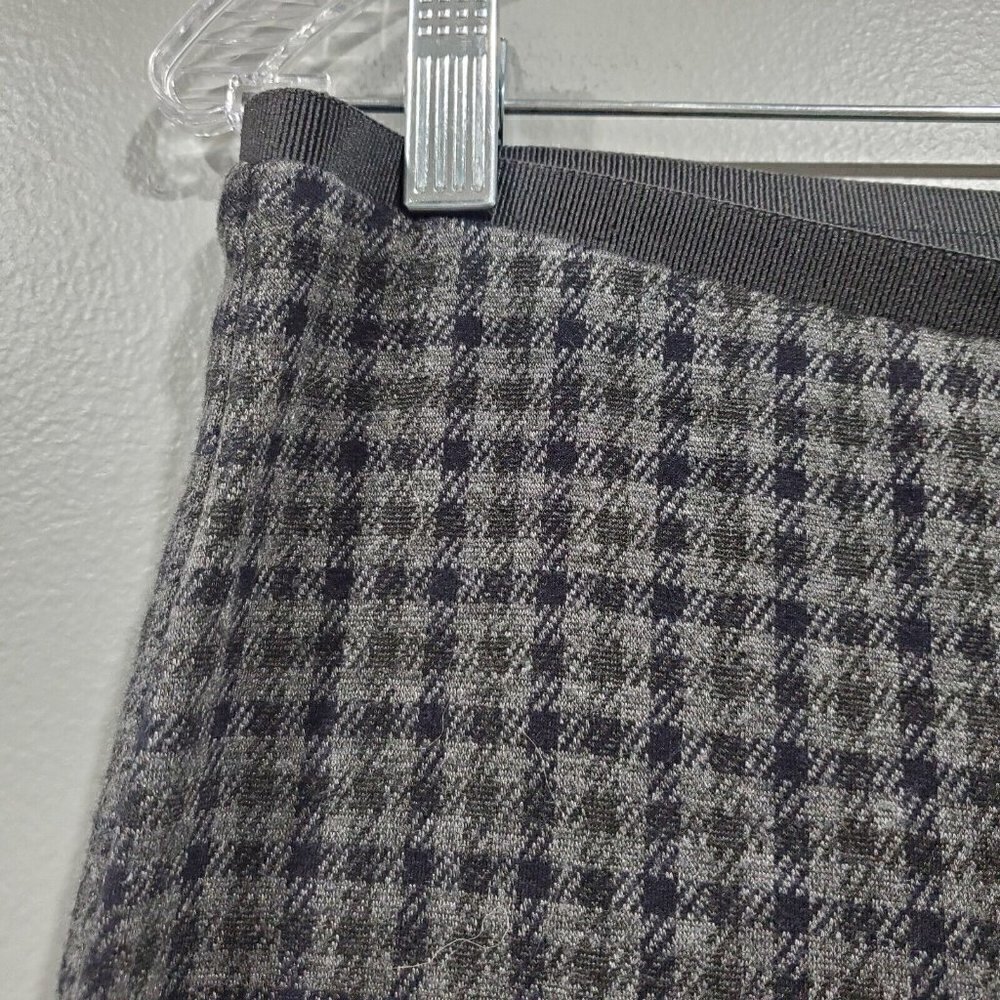 J Jill Womens Ponte Full Leg Pull On Pants Gray Plaid Check Academia Str… - Picture 4 of 10